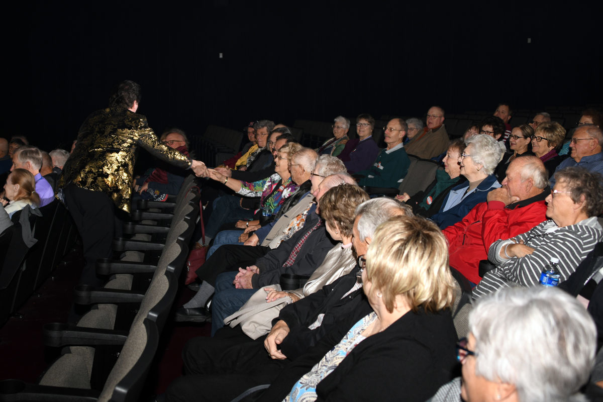 011 George Dyer shook hands with audience members including the Fun Club.jpg